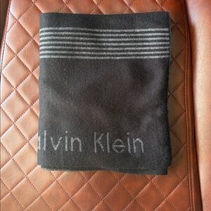 Calvin Klein Charcoal and Ebony Scarf